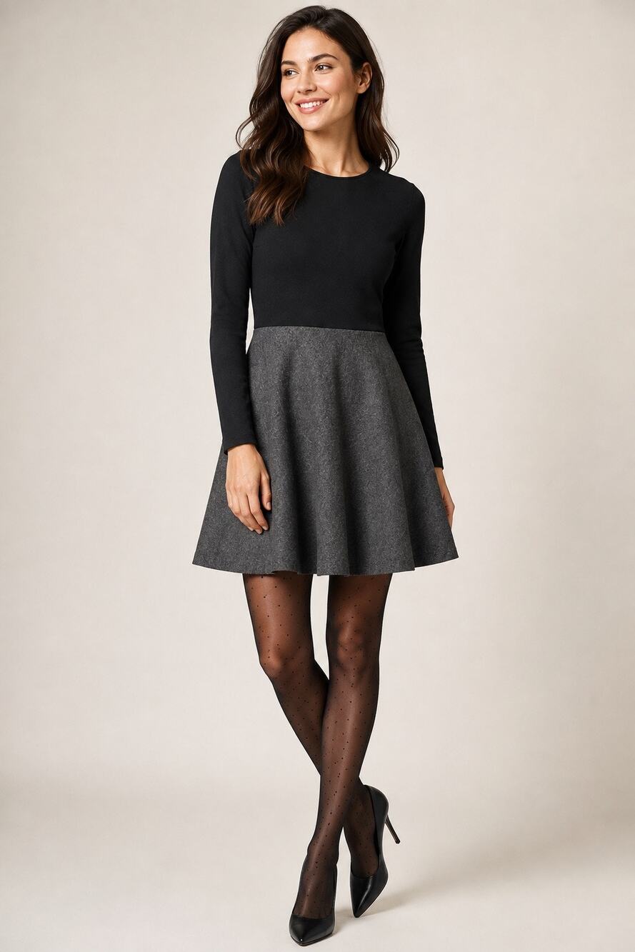 Kate Spade Saturday Colorblock Wool Fit & Flare Dress Size 4